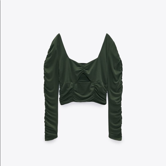 Zara Tops - ZARA ruched cut out top